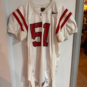 Cornell Big Red game worn football jersey #51